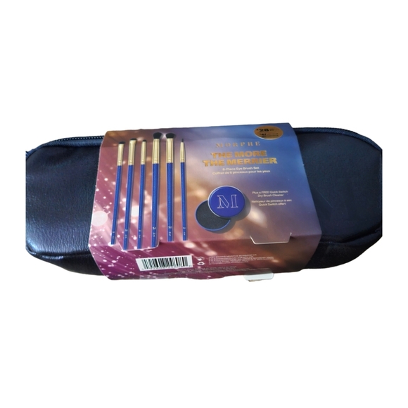 Morphe THE MORE THE MERRIER 6 Piece Eye Brush Set Limited Edition Christmas - Picture 2 of 4